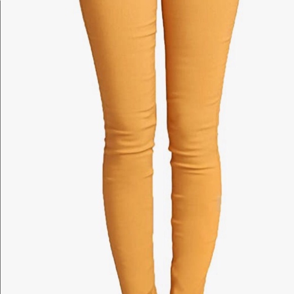 NWT - Mustard Color Women’s Skinny Jeggings - Picture 7 of 9